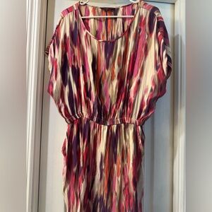 Express Multicolor Abstract Dress
